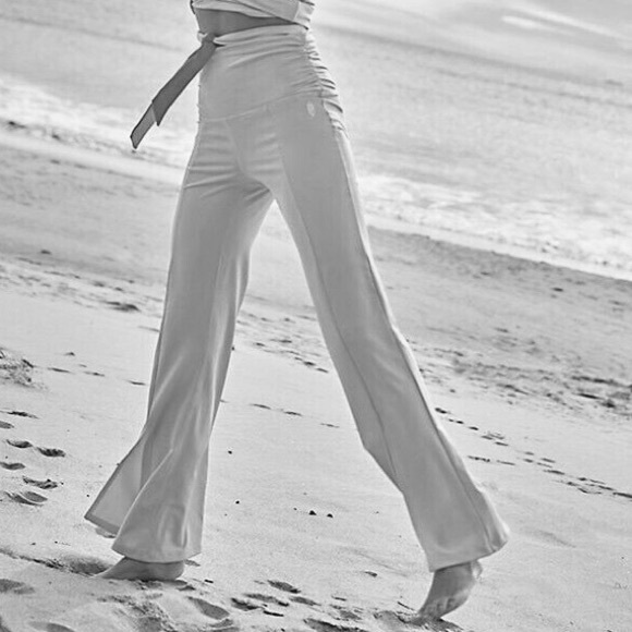 Free People Pants - Free People Shine Ruched Vented Kick Flare Leggings Green